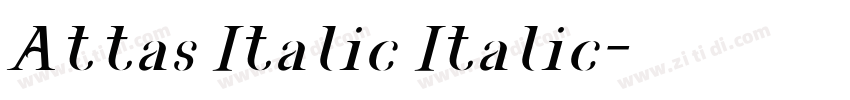 Attas Italic Italic字体转换 Attas Italic Italic字体转换